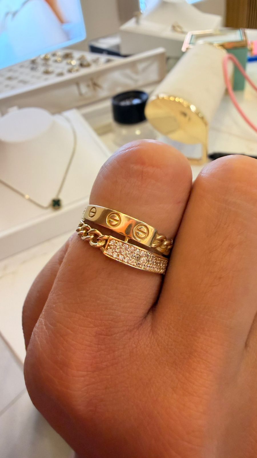 DUMMY - ANILLO CARTIER 14K 3.2GR